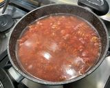 Une image de l'étape 10 de Torsades rouges au lard, petits pois et Boursin®️.