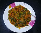 हरा प्याज़ की सब्जी (Hara pyaz ki sabzi recipe in Hindi) रेसिपी चरण 4 फोटो