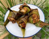 A picture of step 2 of Pandanus Chicken.