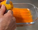 A picture of step 3 of Japanese New Year Daikon Pickles.