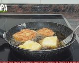 A picture of step 6 of Leche Frita.