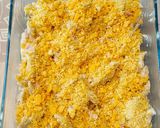 Une image de l'étape 5 de Gratin de pâtes sauce cheddar.