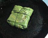 A picture of step 3 of Bandakophir Paturi (Cabbage cooked in Banana Leaf).