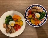 รูปขั้นตอนการทำที่ 4 ของ ข้าวกล้องอกไก่ย่าง และผักต้ม