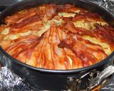 Baconos makaróni torta recept fázis 10 fotója