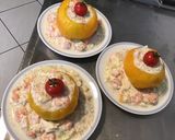 Une image de l'étape 8 de Tomates ananas margold farcies brousse corse,crevettes roses et concombre noa.