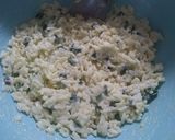 A picture of step 2 of Scallion Rice Fritters (Torrejas de Arroz).
