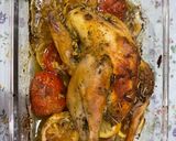 Foto langkah ke 5 dari resep Roasted chicken with garlic herb.