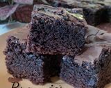 Foto langkah ke 9 dari resep Brownies Triple Chocolate.