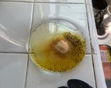 A picture of step 1 of Air Fryer Lemon Pepper Salmon.