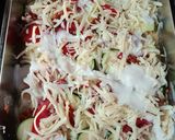 Rakott cukkini paradicsommal és kolbásszal recept fázis 3 fotója