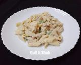 A picture of step 5 of Creamy Beef Pasta.