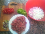 Empanadas de carne cortada a cuchillo