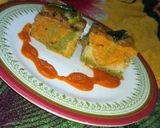 தினை மார்பிள் டோக்ளா (Thinai Marble Dhokla Recipe in Tamil) ரெசிபி ஸ்டேப் 15 புகைப்படம்