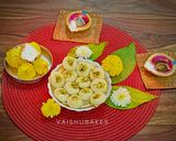 A picture of step 5 of Instant No Cook Coconut Kesar Elaichi Pedha.