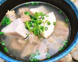 Hình bước làm 5 của món Canh Khoai Cao Hầm Bò