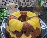 Foto langkah ke 9 dari resep Bolu Susu Marmer Kukus.