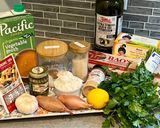 A picture of step 1 of Tofu Piccata.