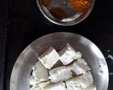 A picture of step 1 of Paneer cheese paratha.