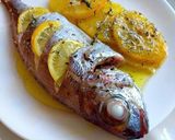 Foto del paso 6 de la receta: Besugos al horno con patatas, infusionados con aceite de tomillo