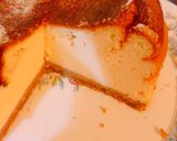 A picture of step 19 of Healthy Yoghurt Baked Cheesecake (low calories & low carb) witho.