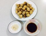 Hình bước làm 1 của món Nấm rơm kho chay