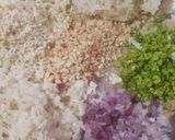 A picture of step 3 of Poha peas tikki.