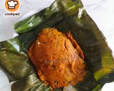 Gambar langkah 10 resipi Pais Ikan Bawal Emas.