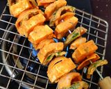 A picture of step 4 of Tandoori Paneer Tikka.