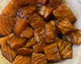 Foto langkah ke 3 dari resep Salmon Mentai Rice.