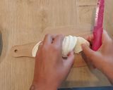 Une image de l'étape 1 de Tian de légumes à la mozzarella et au pesto.