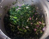 A picture of step 7 of Bright light Jellof & P.P Chiken -fish with Sunrise Spinach.