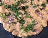 A picture of step 2 of Millets pan cake.