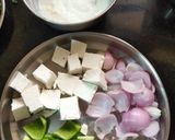 A picture of step 1 of Paneer tikka masala.