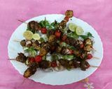 A picture of step 3 of Grilled baby potatoes and tomatoes with green chattny.