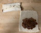 A picture of step 4 of Banana bread roll.