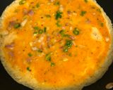 A picture of step 2 of Tamagoyaki (Japanese Rolled Omelette).