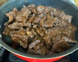 A picture of step 5 of Filipino Beef Adobo.