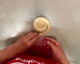 A picture of step 8 of Onion Bread (How to make super easy thinnest dough no-rolling pin).