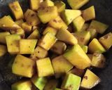 कद्दू टमाटर की सब्जी (kaddu tamatar ki sabzi recipe in Hindi) रेसिपी चरण 4 फोटो