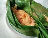 Foto langkah ke 6 dari resep Nasi Bakar Ayam Suwir.