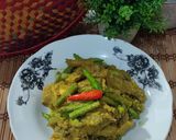 Gambar langkah 4 resipi Rendang Ayam Bersama Kacang Panjang.