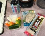 雞絲蔬菜涼麵（便利商店食材素麵版）的食譜步驟1照片