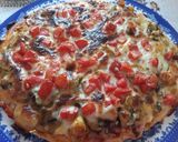 عکس مرحله 5 از دستور پیتزا گوشت و مرغ🍕