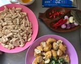 Foto langkah ke 1 dari resep Sayur Tahu Tempe Kuah santan.
