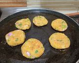 A picture of step 6 of Sweet Potato Tikki.