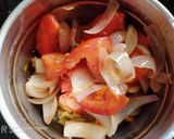A picture of step 4 of Kosha Mangsho.