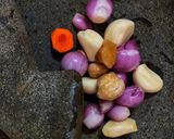 Foto langkah ke 1 dari resep Sayur Santan Pepaya Udang.