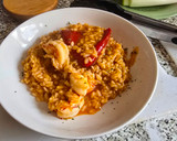 Foto del paso 11 de la receta: Arroz meloso con gambas y pimiento rojo