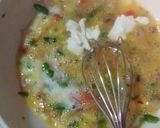 A picture of step 3 of Yummy Omelet😋😋.